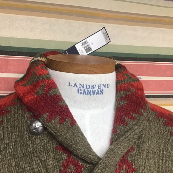 NWT Polo western ikat sweater Sz Xl - Picture 3 of 6